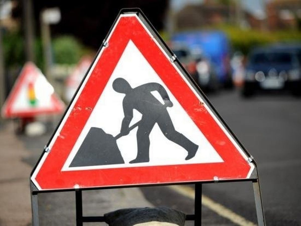 image of roadworks sign